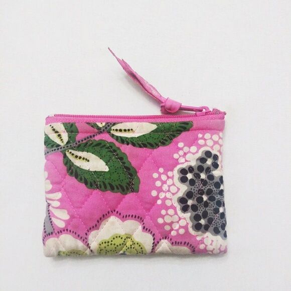 VERA BRADLEY Retired Priscilla Pink Floral Sophie Hobo Shoulder Bag & Coin Purse - Picture 8 of 9